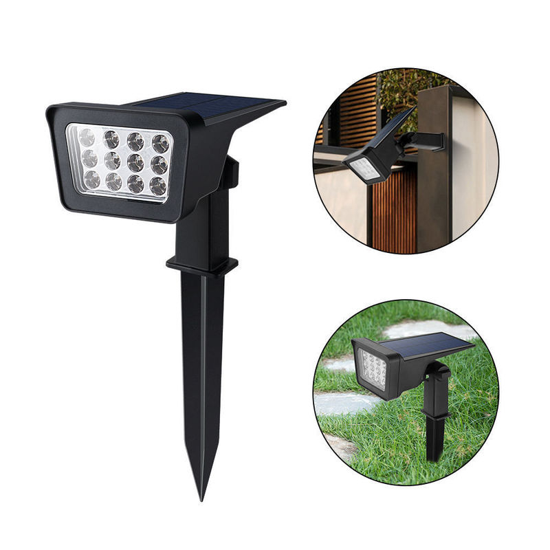 IP65 防水 屋外 LED 景観 調節可能 太陽光発電照明 庭園用スポットライト