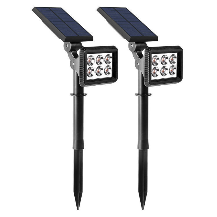 ソーラースポットライト IP65 防水 ソーラー電源 屋外 LED スポット 芝生 スパイクライト 300lm