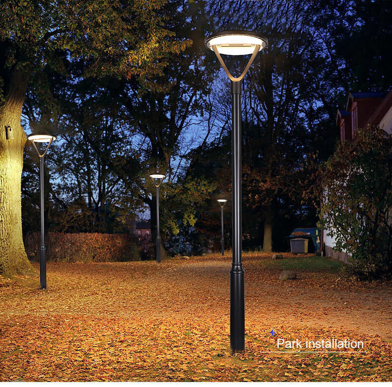 太陽光照明路灯 IP65 景観電源点灯 屋外 LED 庭灯