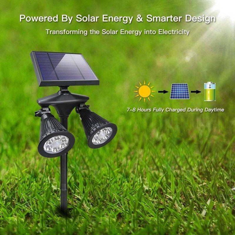 防水 201 ステンレス鋼 プラスチック 12LED モーションセンサー 裏庭の壁灯