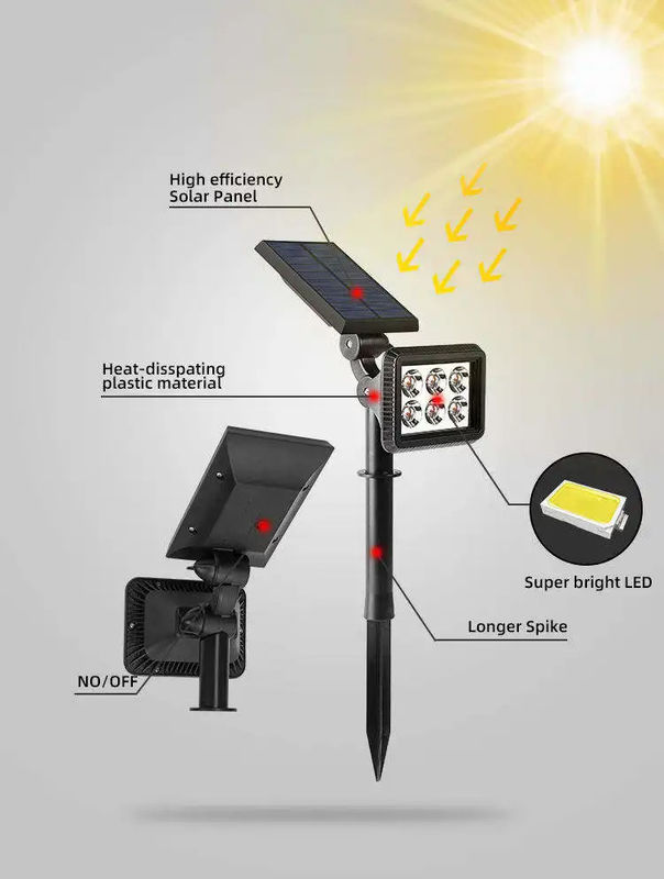 家族の道スポットライト 木 太陽光芝生庭園スポットライトと 3.7V 入力電圧