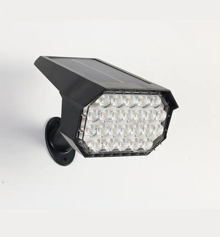 24 Leds 道路のための太陽光 LEDストリートライト 庭園風景 芝生 スパイク壁