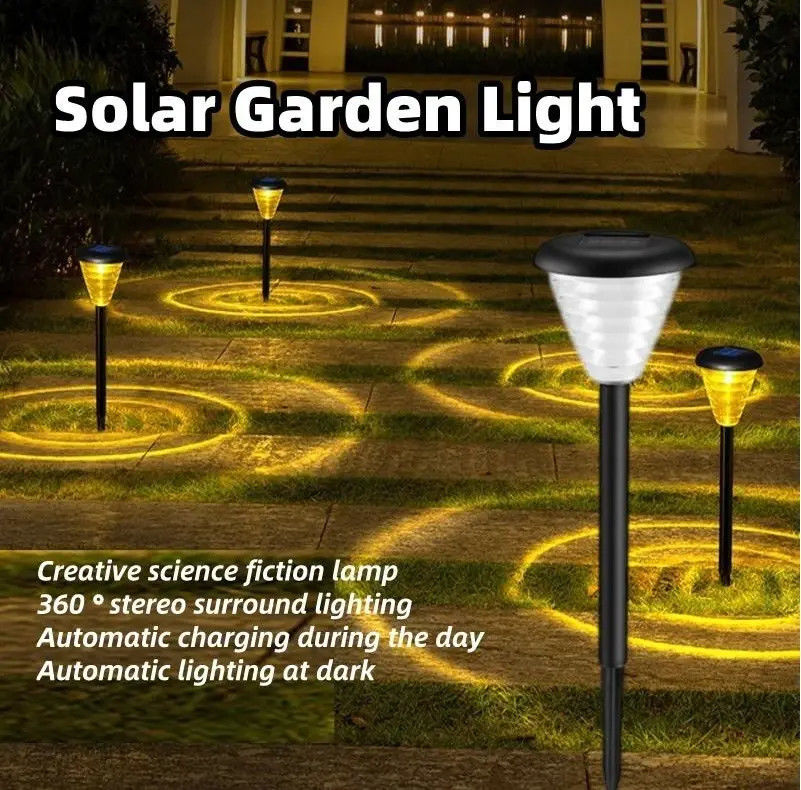 景観デザインにおける通路の芝生ランプのための多彩LED太陽光庭園ライト