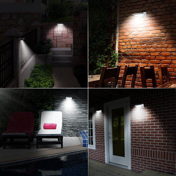 IP65 格付け 屋外用 ソーラーセンサー 壁灯とLED ソーラー路灯