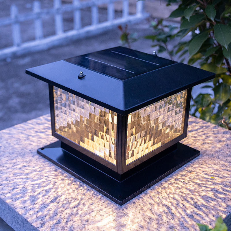 庭園公園照明のための屋外現代太陽光LED柱ランプ 入力電圧 V 3.7V