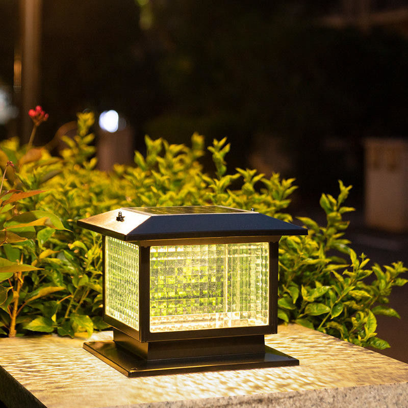 庭園公園照明のための屋外現代太陽光LED柱ランプ 入力電圧 V 3.7V