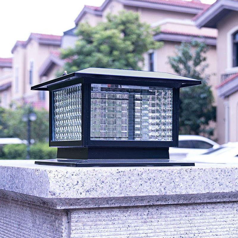 庭園公園照明のための屋外現代太陽光LED柱ランプ 入力電圧 V 3.7V