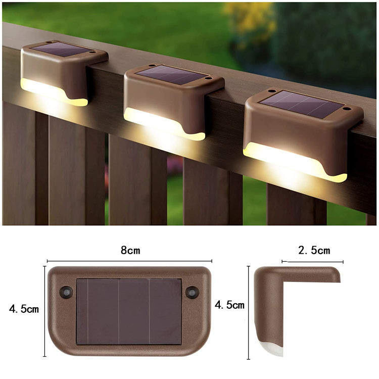 DC 6V 太陽光 LED 屋外 庭 灯 階段 屋根 ランプ 庭 庭 飾り