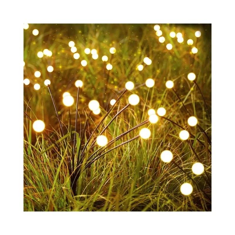 LED 太陽光発電 風力発電 揺れる花火虫ランプ 庭園 屋外 RGB 花火灯