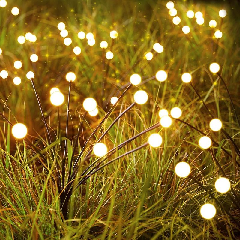 LED 太陽光発電 風力発電 揺れる花火虫ランプ 庭園 屋外 RGB 花火灯