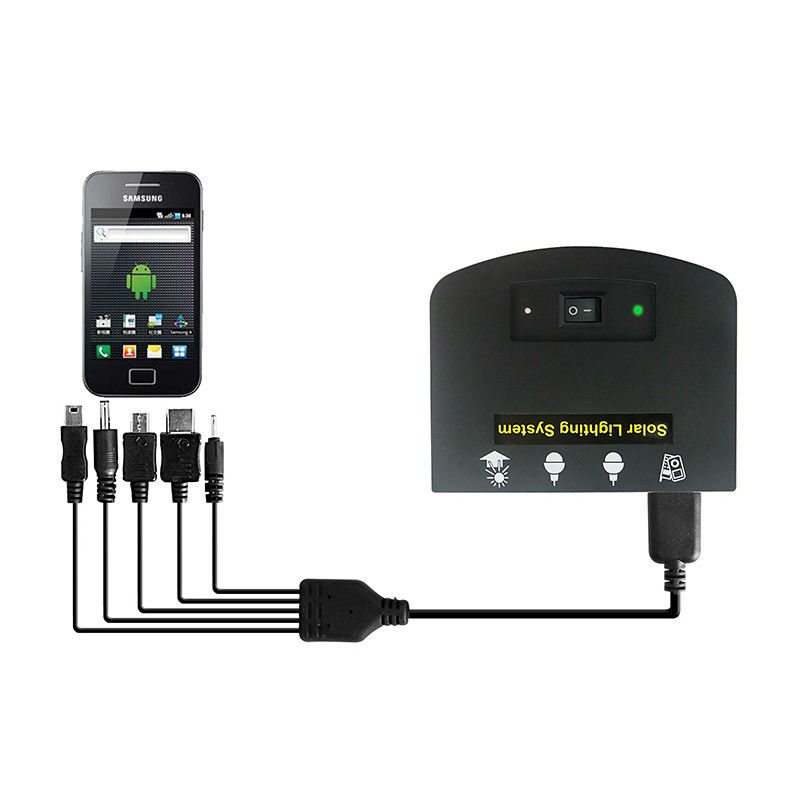 ソーラーパネルサイズ 350*460*17mm ソーラーライトキット 4pcs LED電球でグリッド照明のために