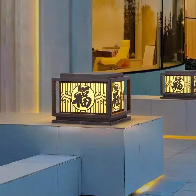 ヴィンテージ クリエイティブ LED 防水柱ライト ホーム ヴィラ 庭 玄関 外