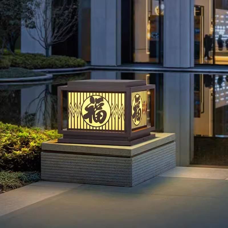 ヴィンテージ クリエイティブ LED 防水柱ライト ホーム ヴィラ 庭 玄関 外