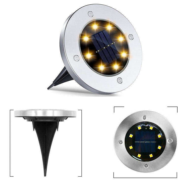 90 CRI 太陽光発電 ホットセール オーダーメイド 8LED Ip65 防水屋外太陽光灯 庭園用