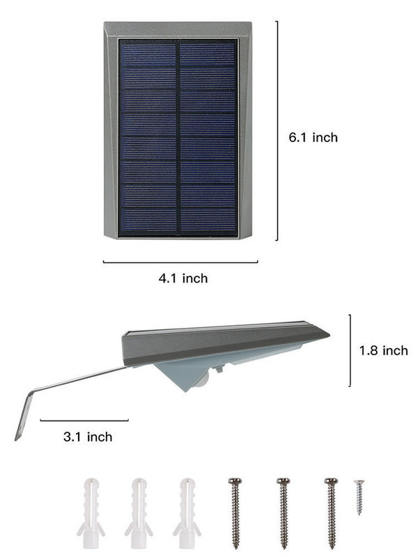 太陽光発電 高ルメン LED モダン モーションセンサー 壁灯 屋外庭園用
