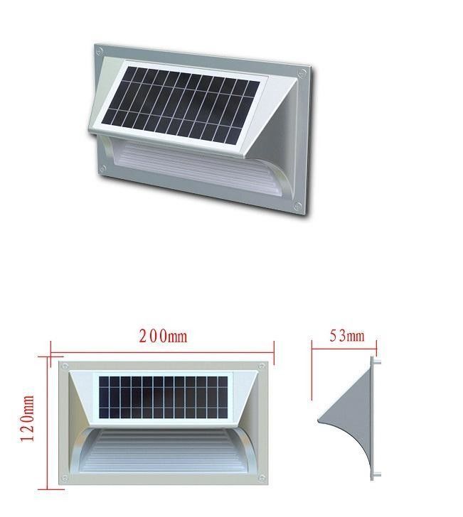 50000 時間 作業 時間 暖かい 白色 LED 太陽 ステップ 壁 ライト