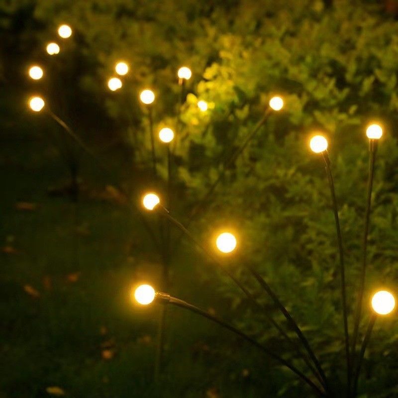 太陽光発電の花火虫庭園の飾り付けライト 屋外通路のための防水 8 頭