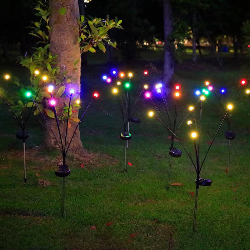 太陽光発電の花火虫庭園の飾り付けライト 屋外通路のための防水 8 頭