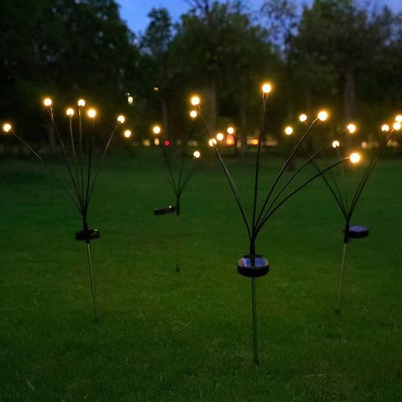 太陽光発電の花火虫庭園の飾り付けライト 屋外通路のための防水 8 頭