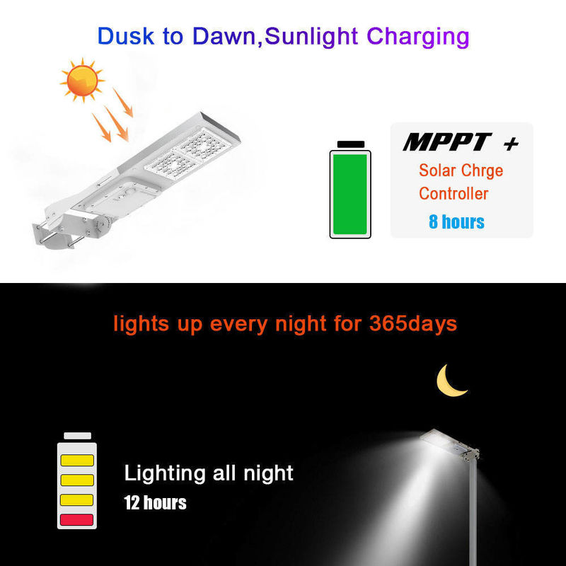 95 Ra 高ルメン 太陽光 LED ストリートライト 15W 30W オールインワン 屋外防水