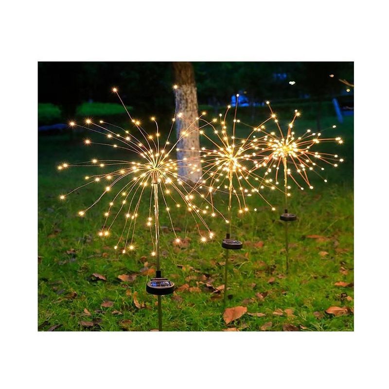 LED 太陽光花火灯 芝生庭院 パティオ クリスマス休日の装飾 現場計量