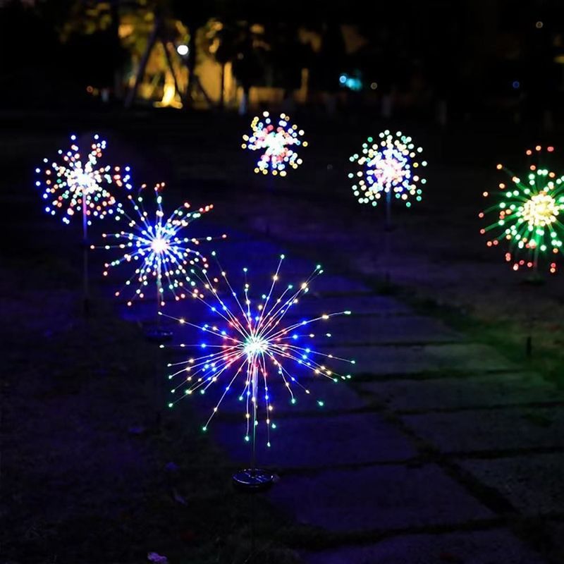LED 太陽光花火灯 芝生庭院 パティオ クリスマス休日の装飾 現場計量
