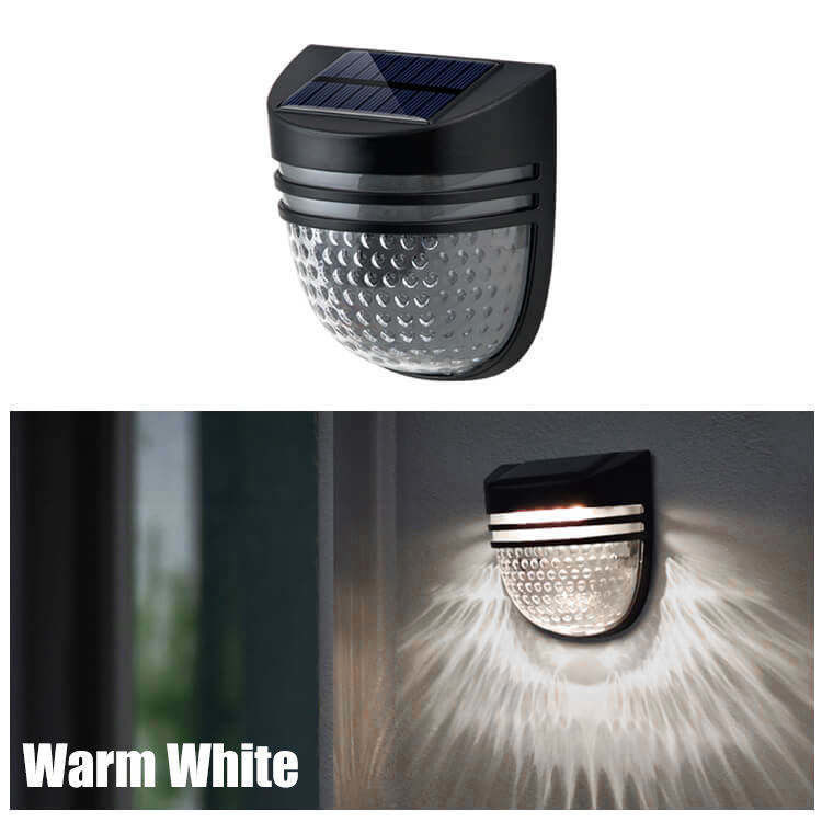 120° ビームアングル ABS 最新 耐久性 防水 屋外 LED ステップ 階段 デッキ 庭 壁 太陽光 フェンス ポスト ライト