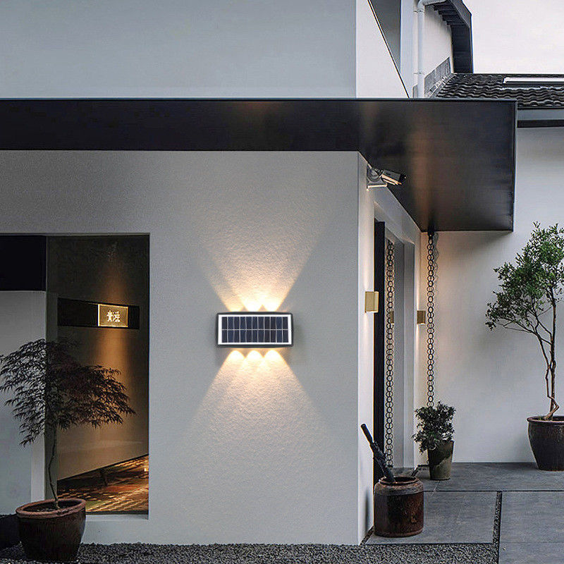 現代 太陽光壁灯 防水 庭園 飾り 家庭 夜光 LED 屋外