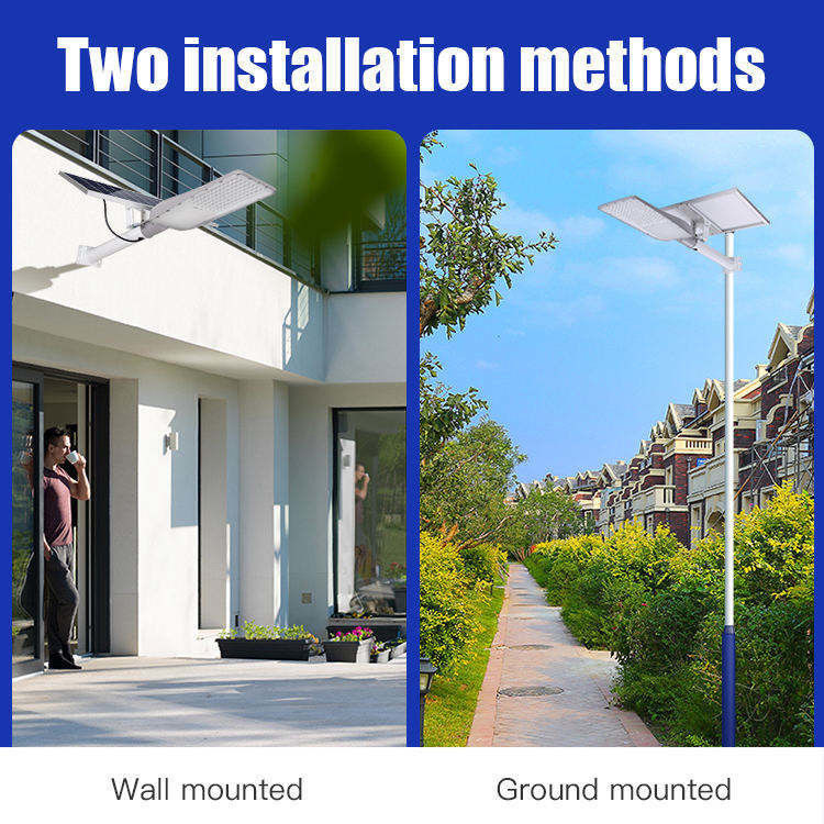 120°ビームアングル 商用屋外太陽光路灯システム 10w 20w 30w 40w 50w 100w