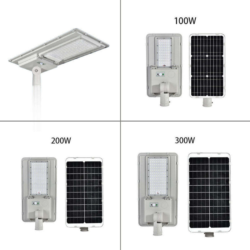 屋外防水太陽光灯 100W 200W 300W 統合 オールインワン LED ストリートライト