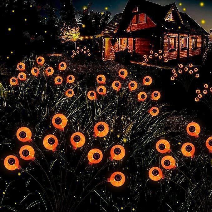 アウトドアガーデン光 LED ハロウィーンの太陽眼球ライト クリスマスの飾り付けストリング