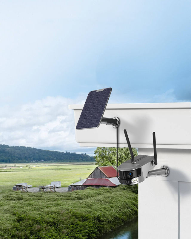 800万 ホロジンタル Articulation Outdoor 太陽光カメラ Wifi 双眼鏡 CCTVカメラ