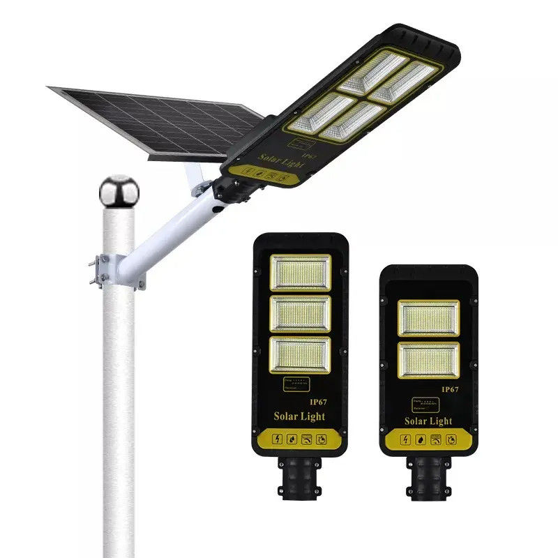 100W 200W 300W 太陽光路面灯 オールインワン LED 屋外照明 防水 IP67