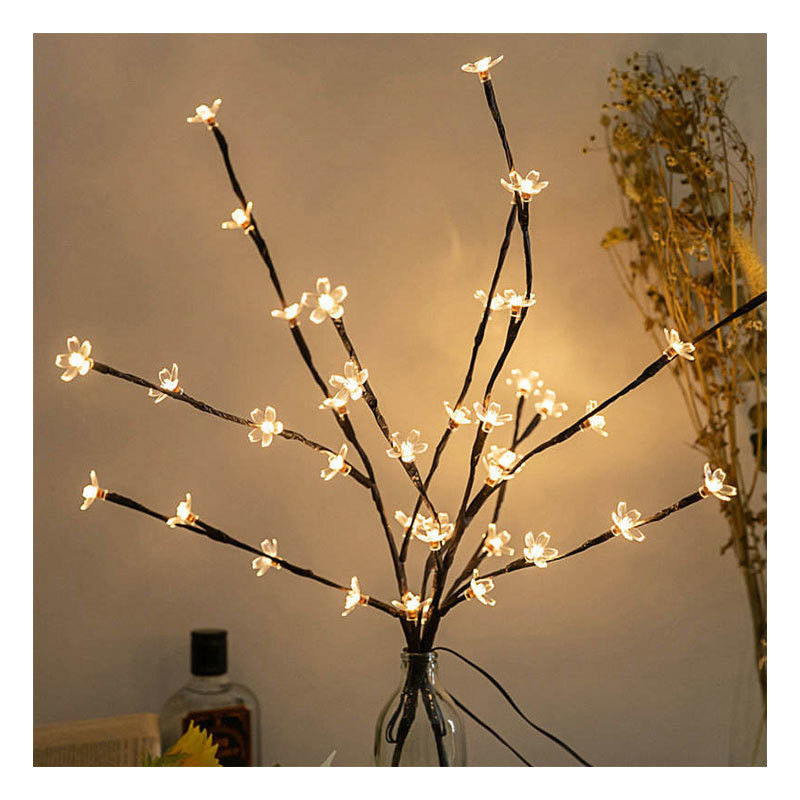 室内 36cm 24 電球 バッテリー クリスマススター 家庭装飾 LED 桜 花 テーブル ボンサイ 木 フェアリーライト