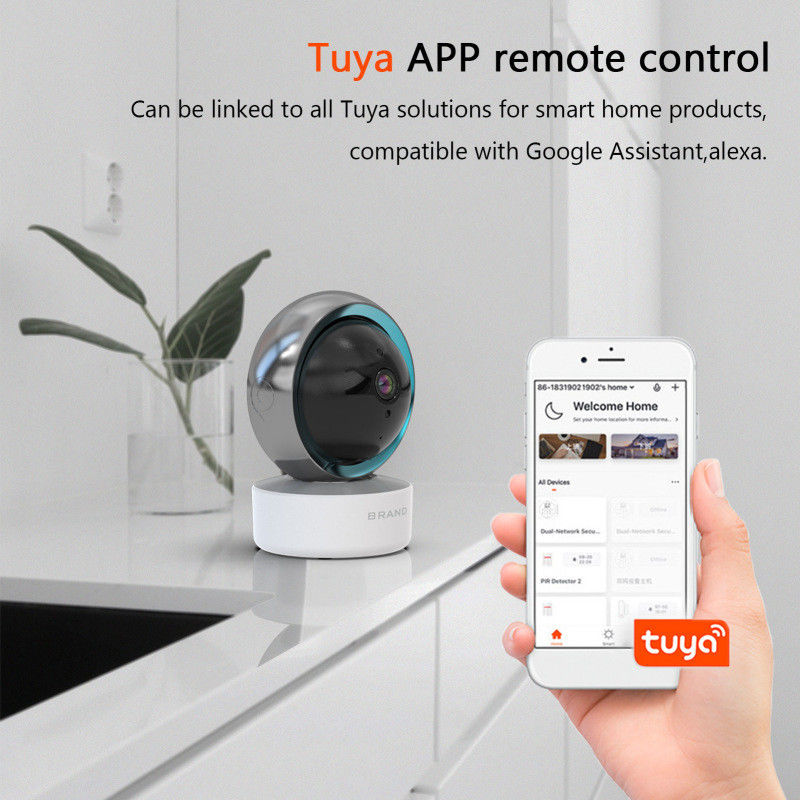 4x 電子ズーム ツヤ スマート PTZ CCTV WiFi 監視カメラ