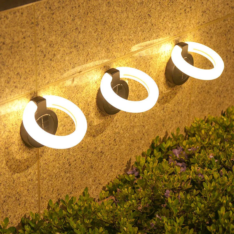LED太陽光路面灯 17 LED 折りたたむ壁灯 家庭用 屋外 壁掛け