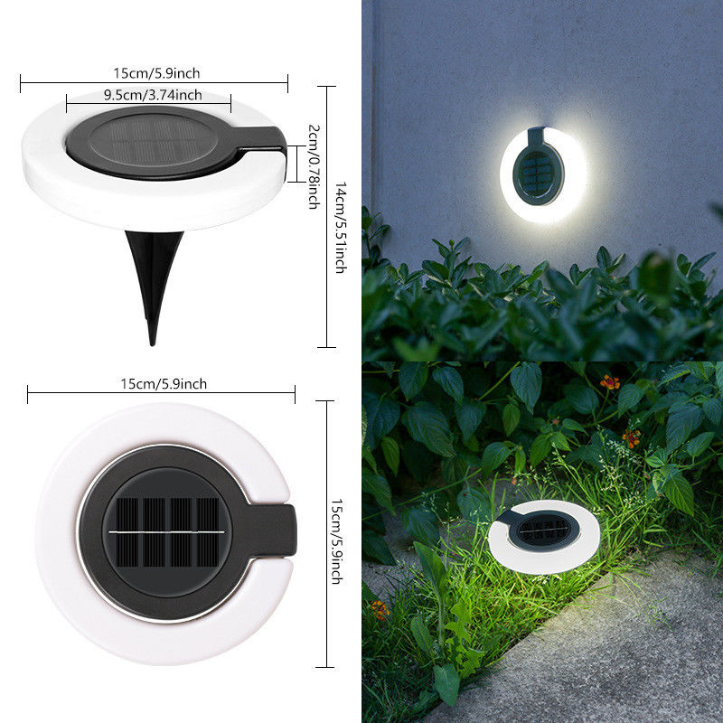屋外太陽光 LED デッキライト 庭の装飾 スポットライト 庭のための太陽光発電の壁ランプ