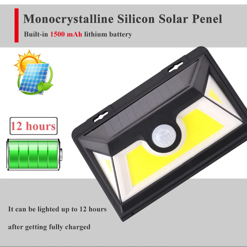 IP65 防水 LED 太陽光壁灯 モーションセンサー モダン 太陽光セキュリティライト