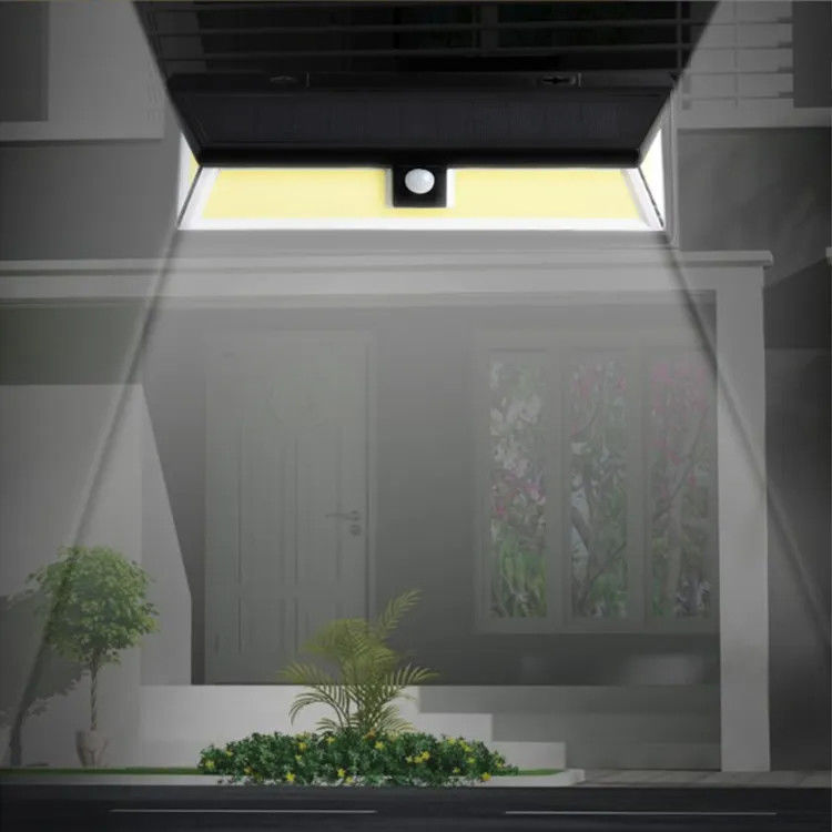 180 LED コブ 太陽光灯 屋外 無線 モーションセンサー 壁 セキュリティ ライト