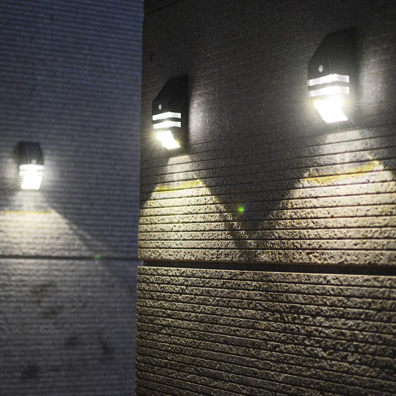 LED 太陽光運動センサー 家庭用壁灯 4v 0.33w 壁掛け 6000K 色温