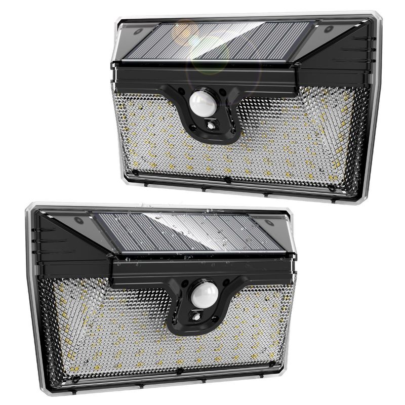 218LED ソフト コールド ホワイト 太陽光 モーションセンシング ウォールライト 屋外 ガーデン エネルギー 節約