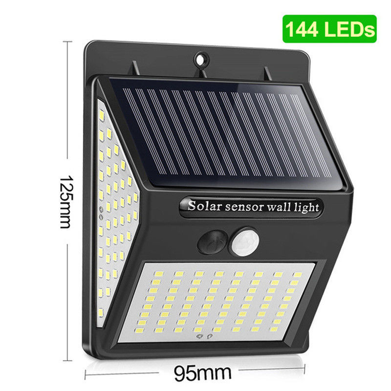 太陽光発電 48 コブ LED モーションセンサー セキュリティ ウォールライト