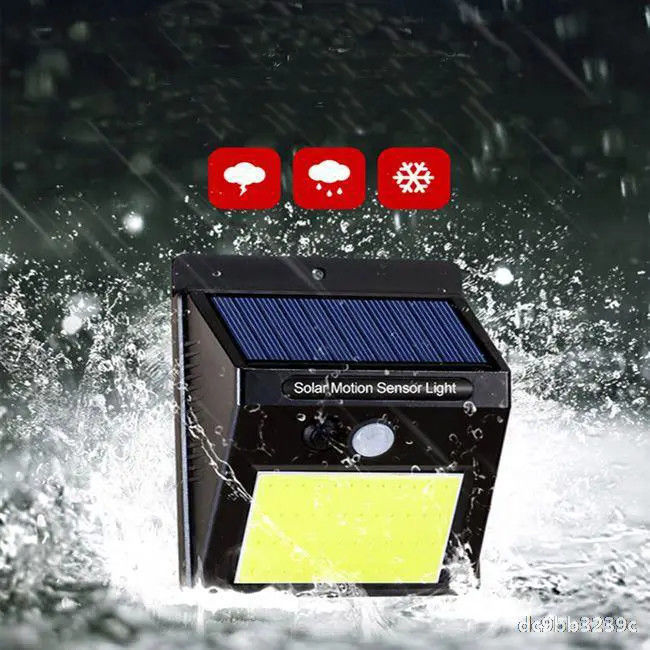 防水 20 LED 太陽光壁灯 モーションセンサーと5000K色温
